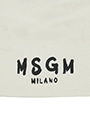 MSGM KIDS ブラッシュロゴ コットンビーニー 詳細画像 オフホワイト 4