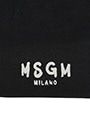 MSGM KIDS ブラッシュロゴ コットンビーニー 詳細画像 ブラック 4