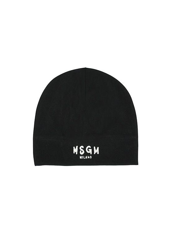 MSGM KIDS ブラッシュロゴ コットンビーニー