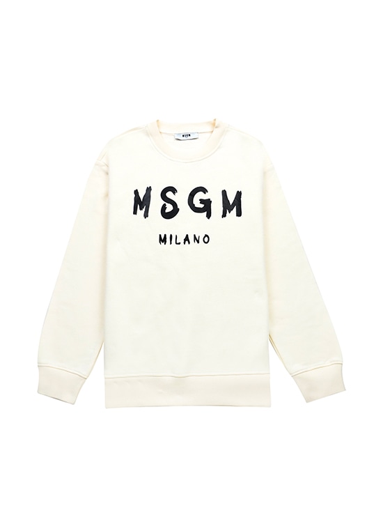MSGM KIDS ブラッシュロゴ スウェットシャツ