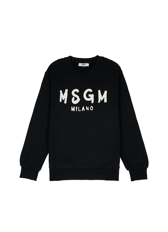 MSGM KIDS ブラッシュロゴ スウェットシャツ