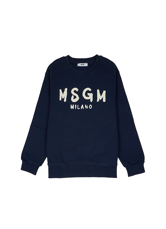 MSGM KIDS ブラッシュロゴ スウェットシャツ