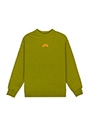 MSGM KIDS カレッジロゴ スウェットシャツ 詳細画像 ダークオリーブ 1