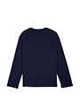 MSGM KIDS ブラッシュロゴ ロングスリーブTシャツ 詳細画像 ネイビー 2