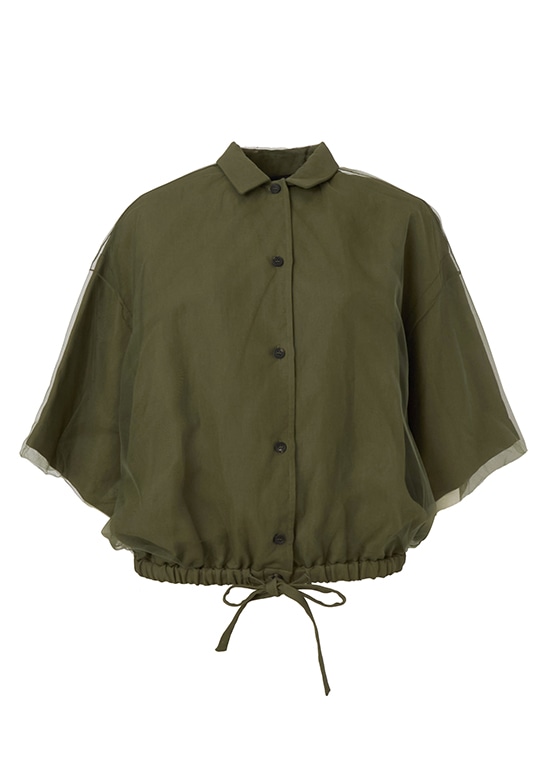 レーヨンリネンチュールコンビジャケット