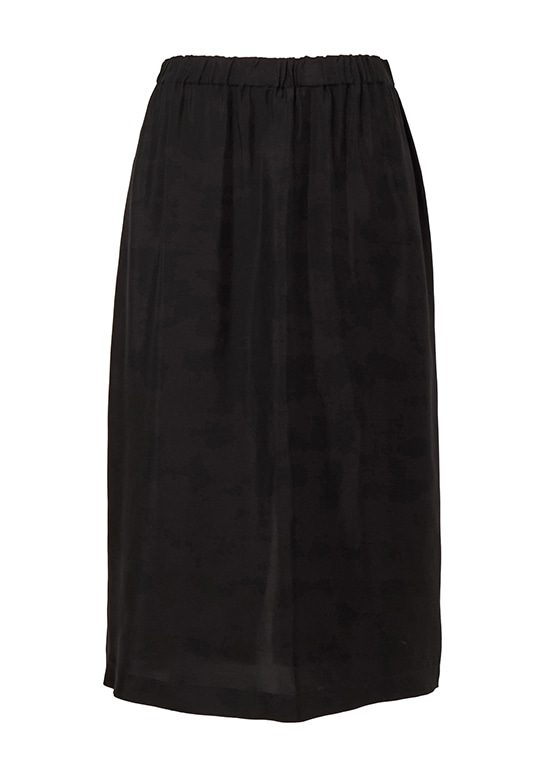 レーヨンキュプラ ミドル丈タイトスカート