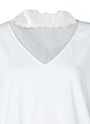 シャンティーレース付きTシャツ 詳細画像 ホワイト 4