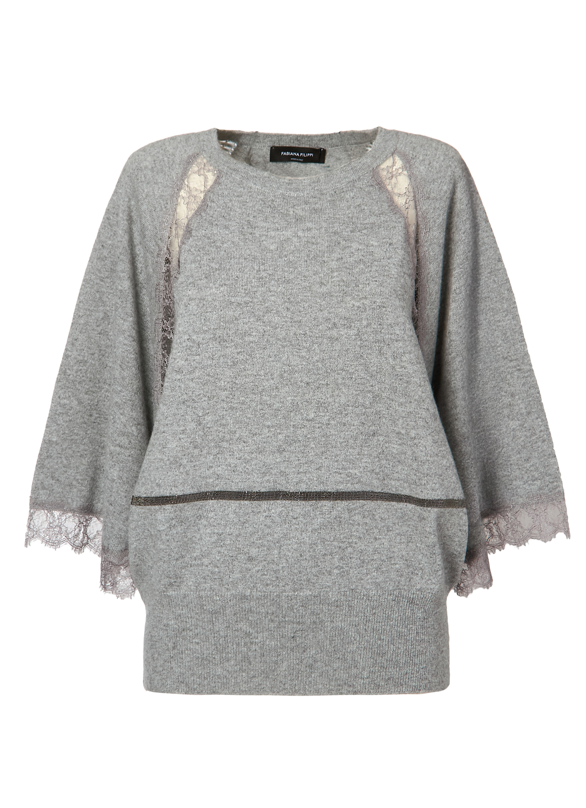 FABIANA FILIPPI】 【レース付きカシミヤニット】｜aoi公式