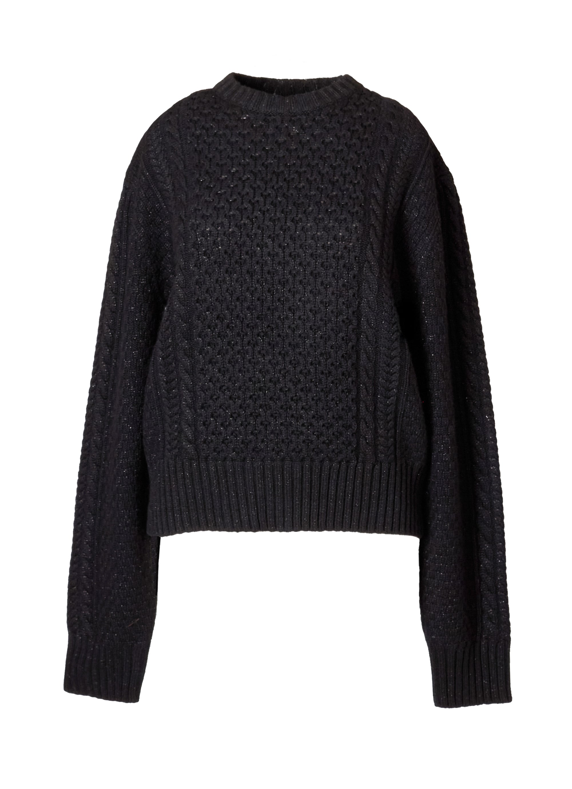 FABIANA FILIPPI】 【クルーネックショートラメニットプル