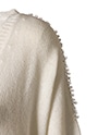 デコレーションカシミヤVネックニットプルオーバー 詳細画像 ホワイト 5