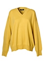 オーバーサイズカシミヤVネックニットプルオーバー 詳細画像 マスタードイエロー 1