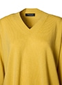 オーバーサイズカシミヤVネックニットプルオーバー 詳細画像 マスタードイエロー 4