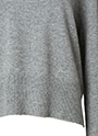 リブ切り替えショート丈ハイネックニット 詳細画像 グレー 6