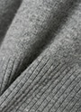 リブ切り替えショート丈ハイネックニット 詳細画像 グレー 7