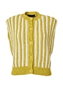 ストライプバルキーニットベスト 詳細画像 イエロー／ホワイト 1