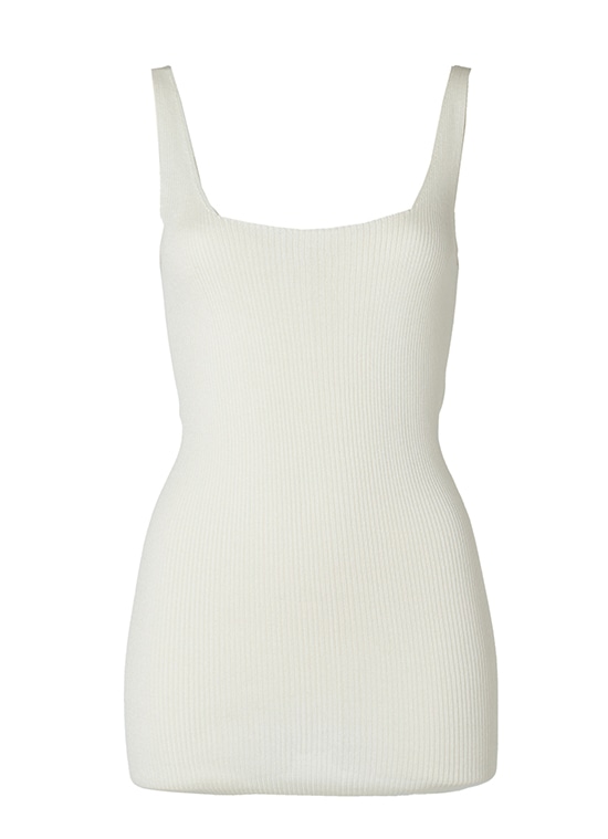 シルクコットンニットタンクトップ