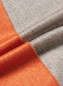シルクカシミヤ ストール 詳細画像 オレンジ／ライトグレー 3