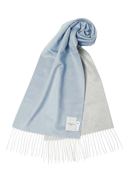 ダブルフェイス シルクカシミヤ マフラー