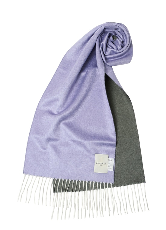 ダブルフェイス シルクカシミヤ マフラー