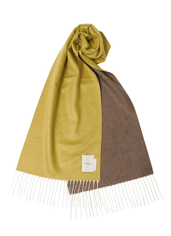 ダブルフェイス シルクカシミヤ マフラー