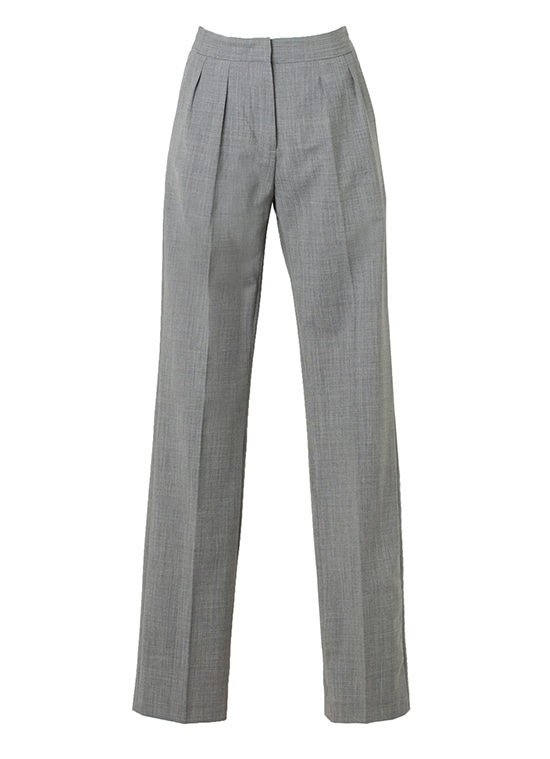 ウールセンタープレスストレートパンツ