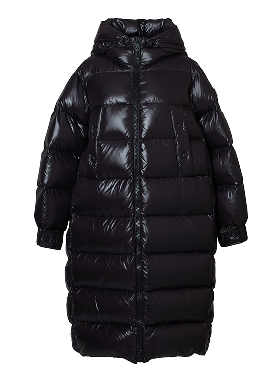 ダブルジップロングダウンコート