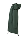ストレッチポリエステル フーデッドジャケットコート 詳細画像 ダークグリーン 2