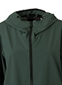 ストレッチポリエステル フーデッドジャケットコート 詳細画像 ダークグリーン 4