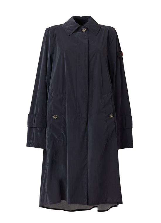 テクニカルナイロン ステンカラーコート