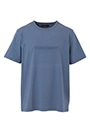 メンズ エンボスロゴ ストレッチコットン Tシャツ 詳細画像 ブルー 1