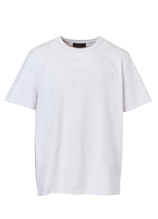 メンズ エンボスロゴ ストレッチコットン Tシャツ