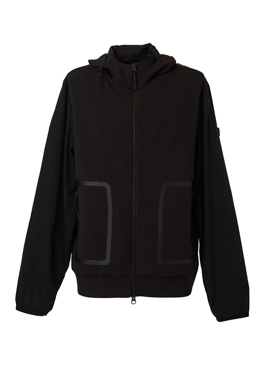 メンズ　ナイロンフーデッドジャケット