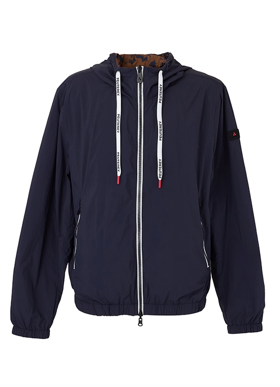 メンズ　リバーシブル ナイロンフーデッドジャケット