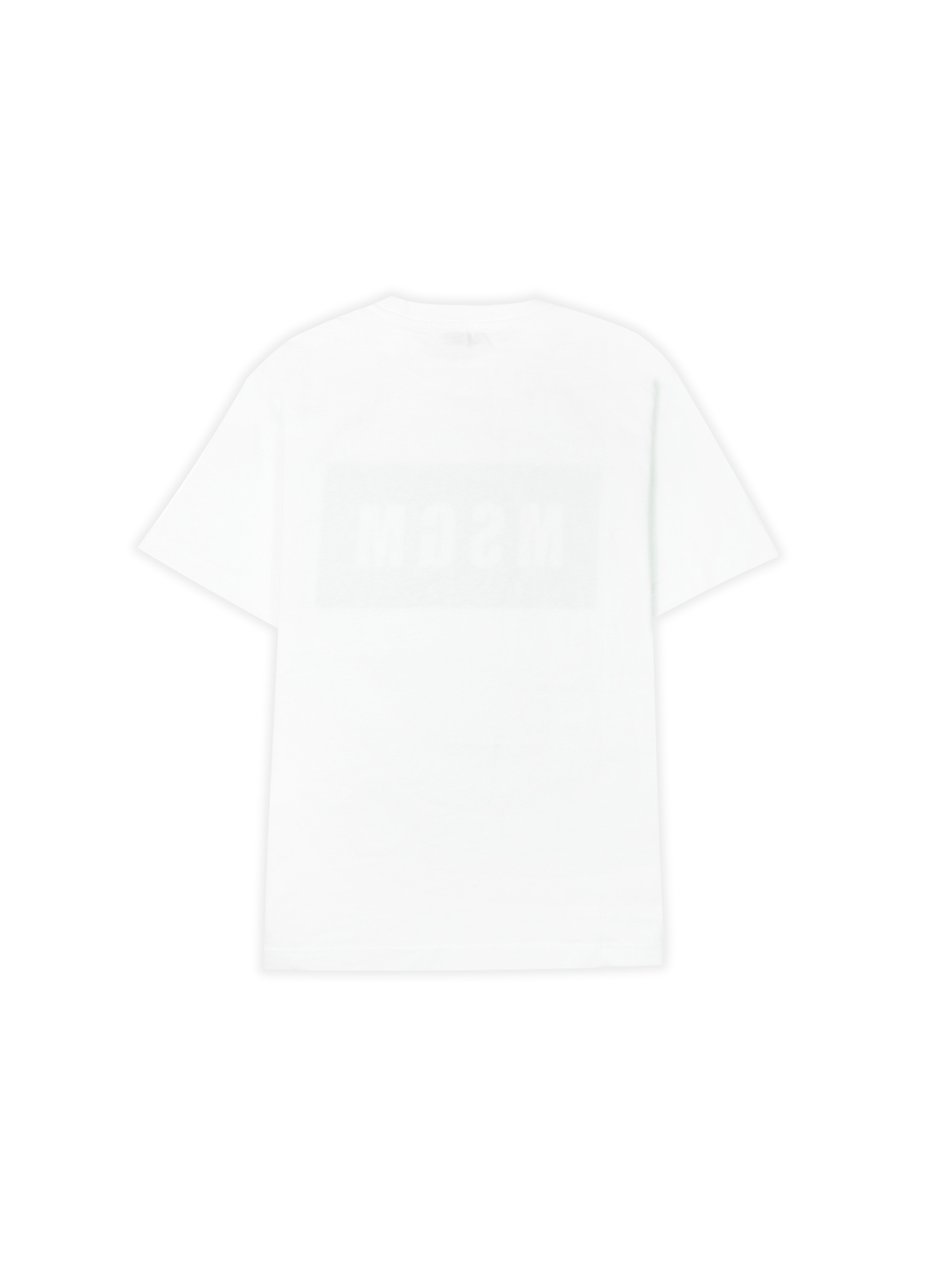 MSGM KIDS【NEW】 BOXロゴTシャツ 詳細画像 ホワイト×グリーン 2