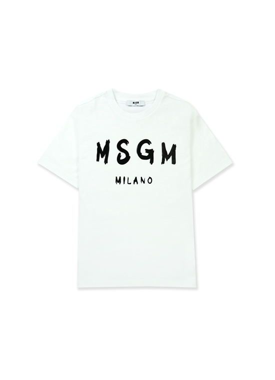 新品 MSGM レディース XS ロゴTシャツ ホワイト 半袖 白 プレゼント