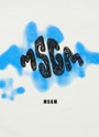 MSGM KIDS スプレーペイント ロゴTシャツ 詳細画像 ホワイト 3
