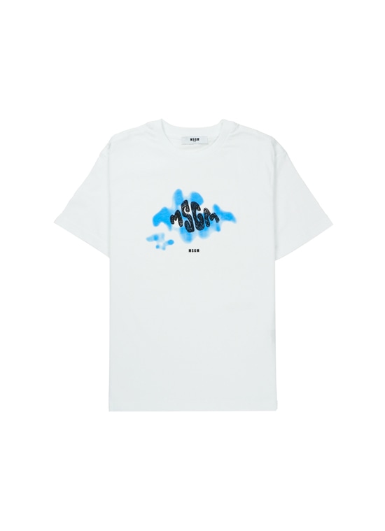 MSGM KIDS スプレーペイント ロゴTシャツ