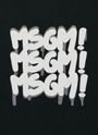 MSGM KIDS スプレーペイント トリプルロゴTシャツ 詳細画像 ブラック 3