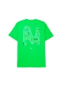MSGM KIDS タイポグラフィ Mwave ロゴTシャツ 詳細画像 グリーン 2