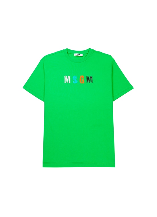 MSGM KIDS タイポグラフィ Mwave ロゴTシャツ
