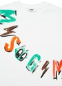 MSGM KIDS アースグラフィティ ロゴTシャツ 詳細画像 ホワイト 3