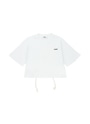 MSGM KIDS バックコンシャス クロップドTシャツ 詳細画像 ホワイト 1