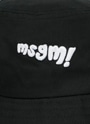 MSGM KIDS "msgm!" エンブロイダリーバケットハット 詳細画像 ブラック 3