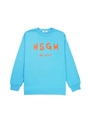 【NEW】MSGM KIDS ブラッシュロゴスウェットシャツ 詳細画像 エセリアルブルー 1