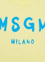 【NEW】MSGM KIDS ブラッシュロゴスウェットシャツ 詳細画像 レモネード 3