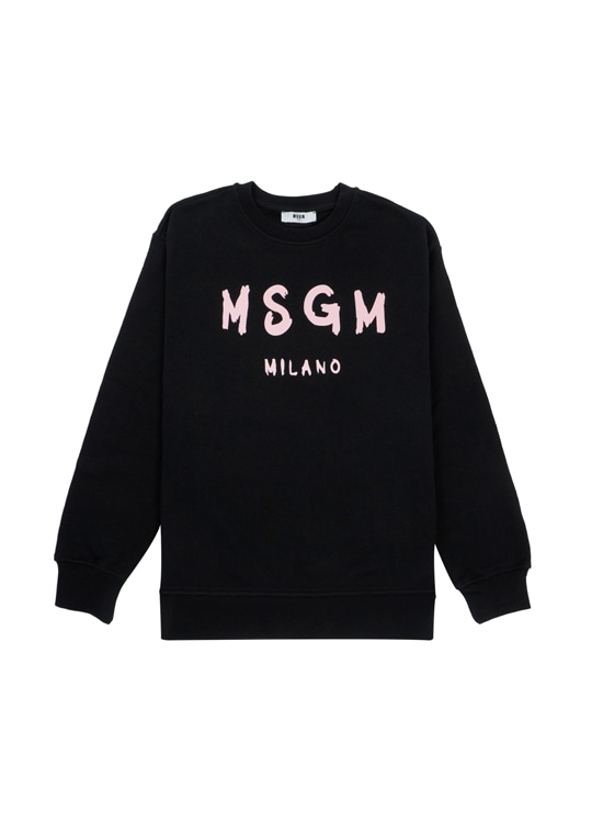 【NEW】MSGM KIDS ブラッシュロゴスウェットシャツ