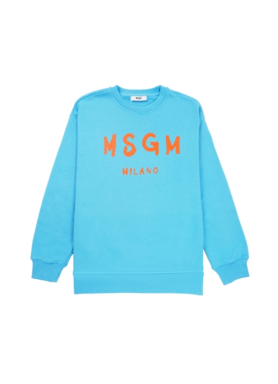 【NEW】MSGM KIDS ブラッシュロゴスウェットシャツ