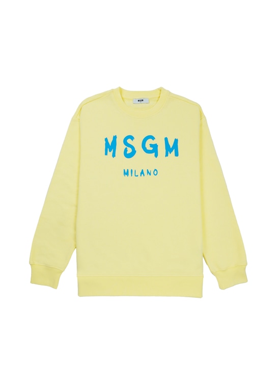【NEW】MSGM KIDS ブラッシュロゴスウェットシャツ