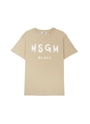 【NEW】MSGM KIDS ブラッシュロゴTシャツ 詳細画像 サンドベージュ 1