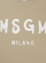 【NEW】MSGM KIDS ブラッシュロゴTシャツ 詳細画像 サンドベージュ 3